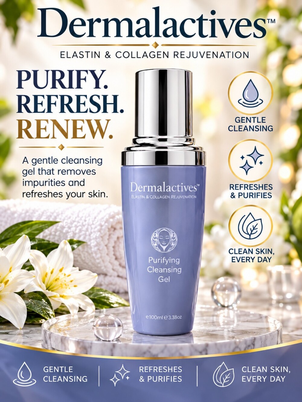 Dermalactives Purifying Cleansing Gel 100ml